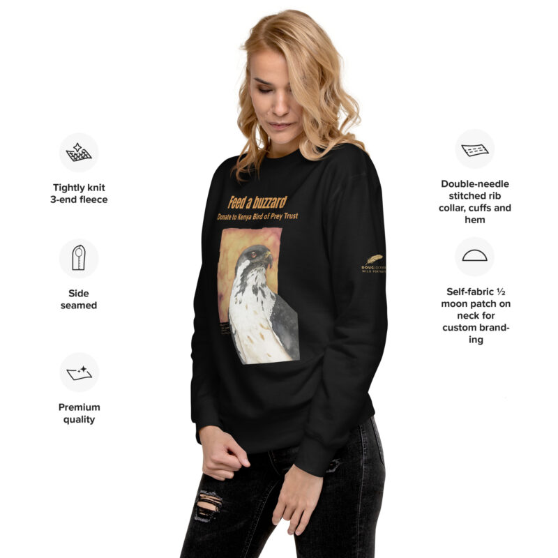 Unisex Premium Sweatshirt, feed the buzzards - Image 2