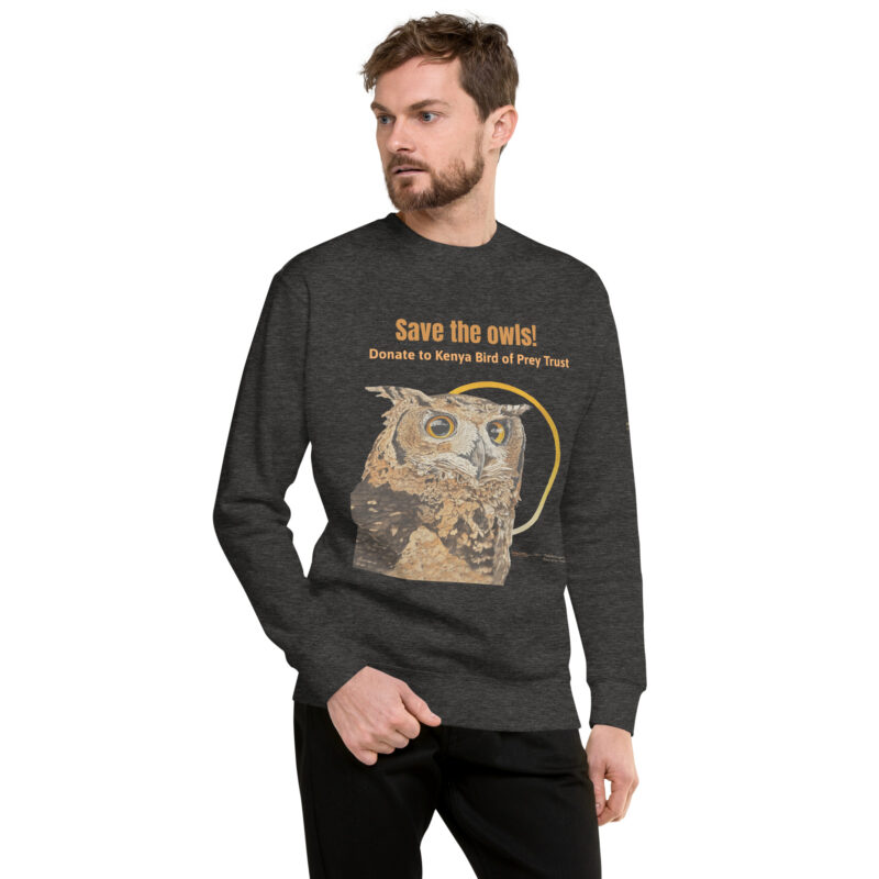 Unisex Premium Sweatshirt, save the owls - Image 13