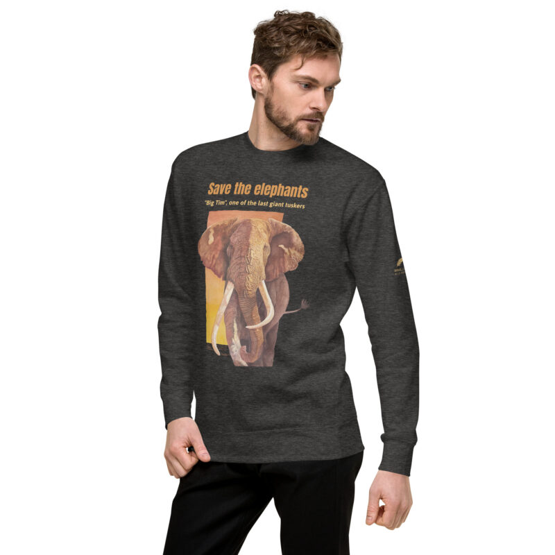 Unisex Premium Sweatshirt, Big Tim, one o fth elast o fthe giant tuskers - Image 15