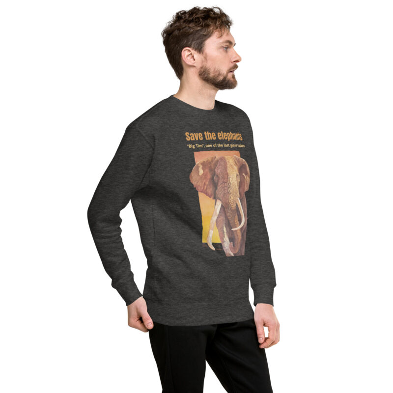 Unisex Premium Sweatshirt, Big Tim, one o fth elast o fthe giant tuskers - Image 18