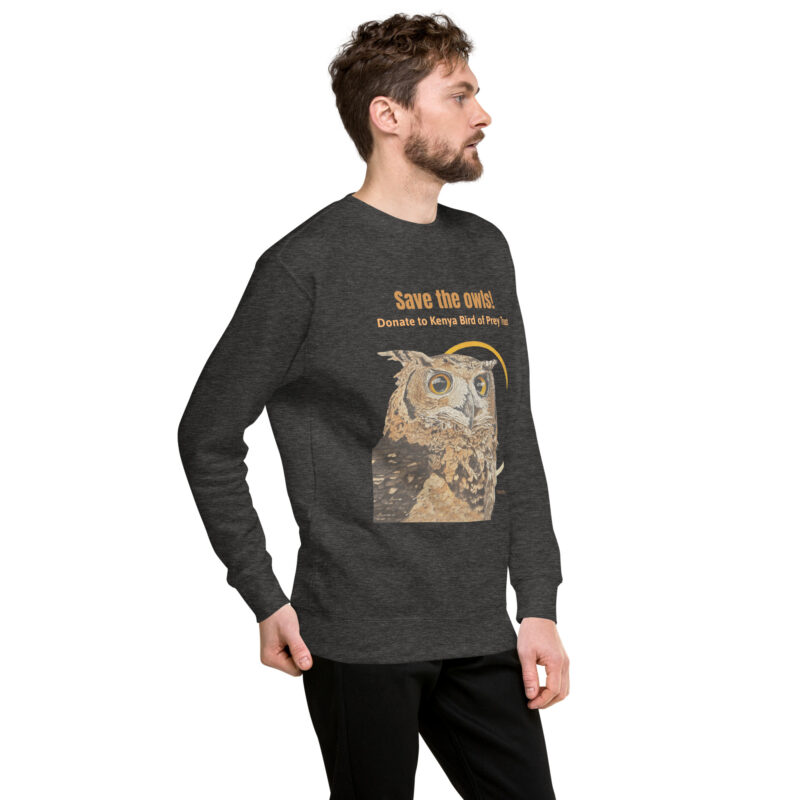 Unisex Premium Sweatshirt, save the owls - Image 18