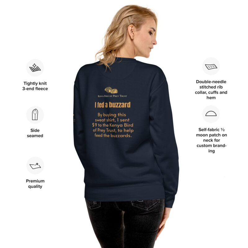 Unisex Premium Sweatshirt, feed the buzzards - Image 5