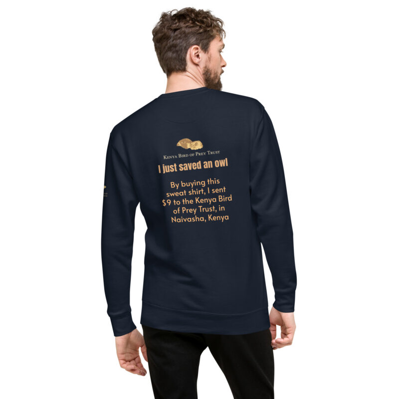 Unisex Premium Sweatshirt, save the owls - Image 10