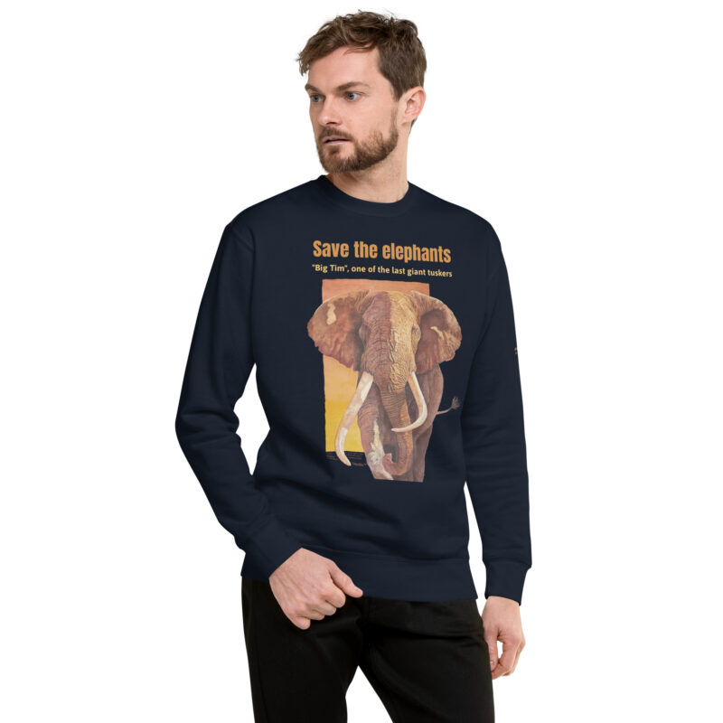 Unisex Premium Sweatshirt, Big Tim, one o fth elast o fthe giant tuskers - Image 7