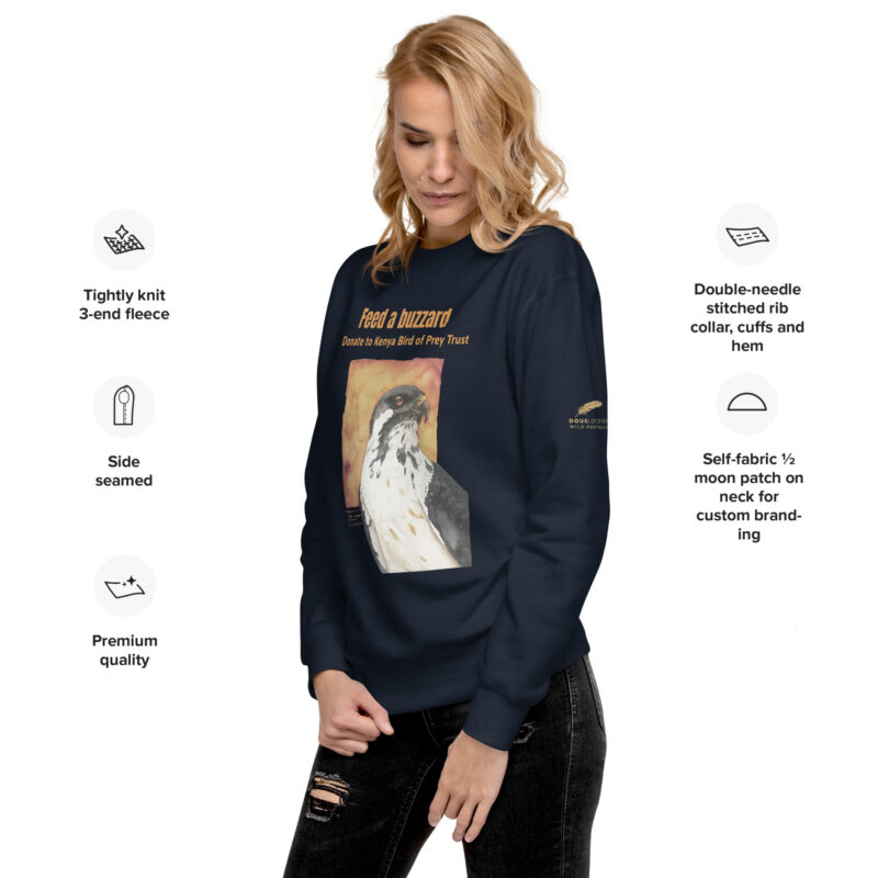 Unisex Premium Sweatshirt, feed the buzzards - Image 4