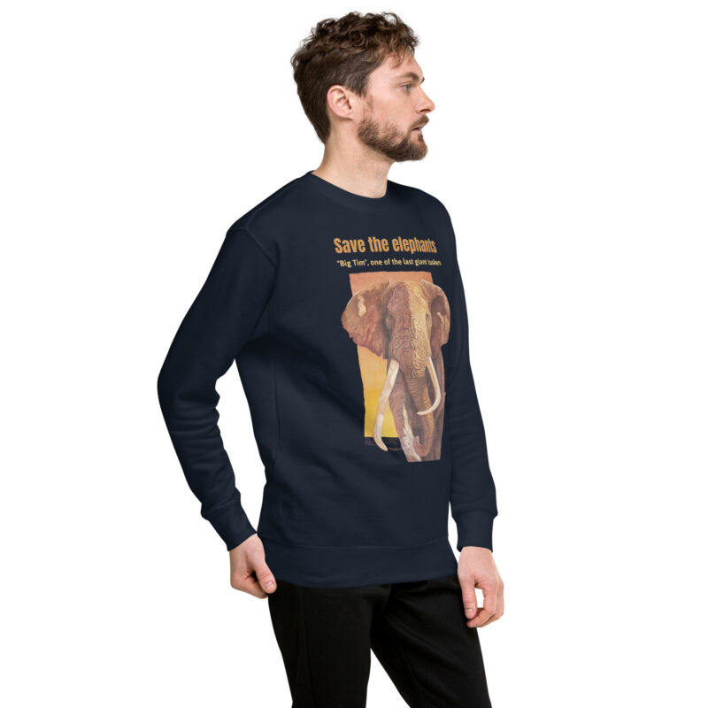 Unisex Premium Sweatshirt, Big Tim, one o fth elast o fthe giant tuskers - Image 12