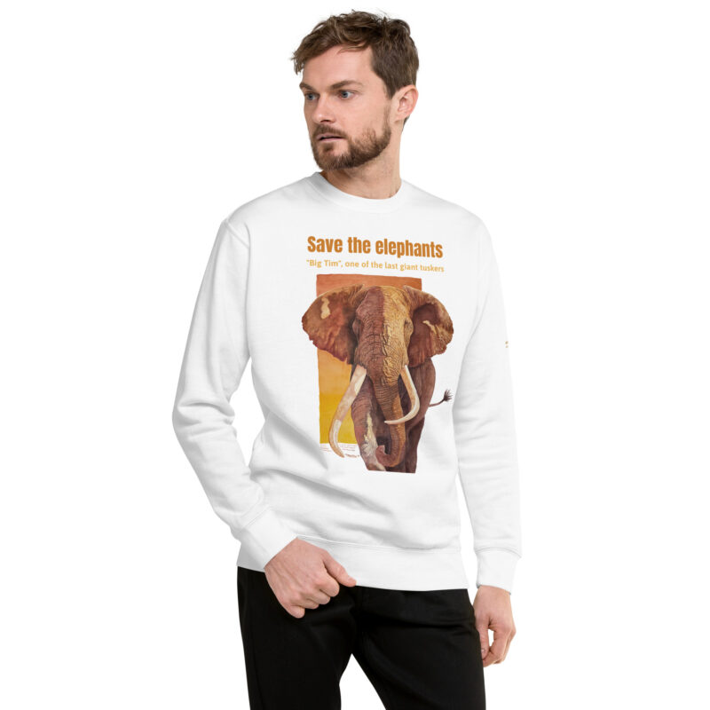Unisex Premium Sweatshirt, Big Tim, one o fth elast o fthe giant tuskers - Image 19