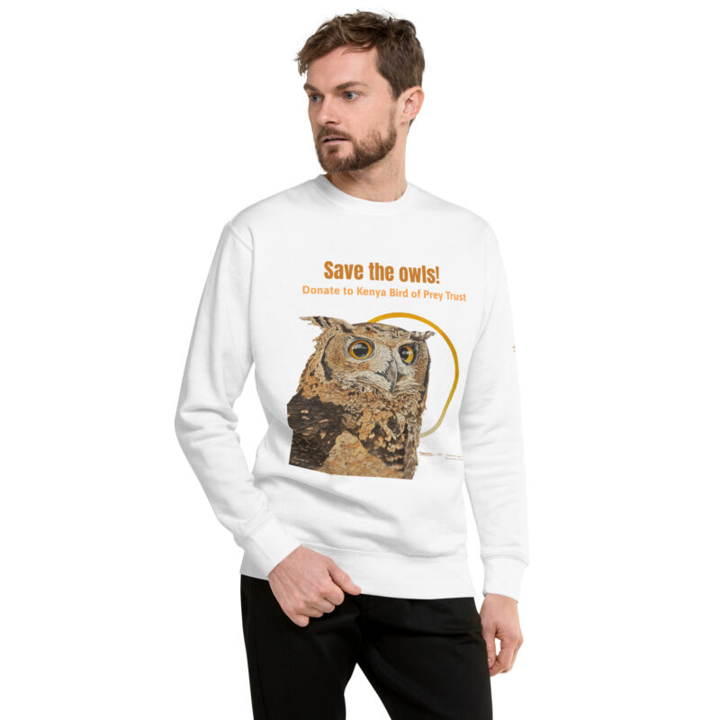 Unisex Premium Sweatshirt, save the owls - Image 19
