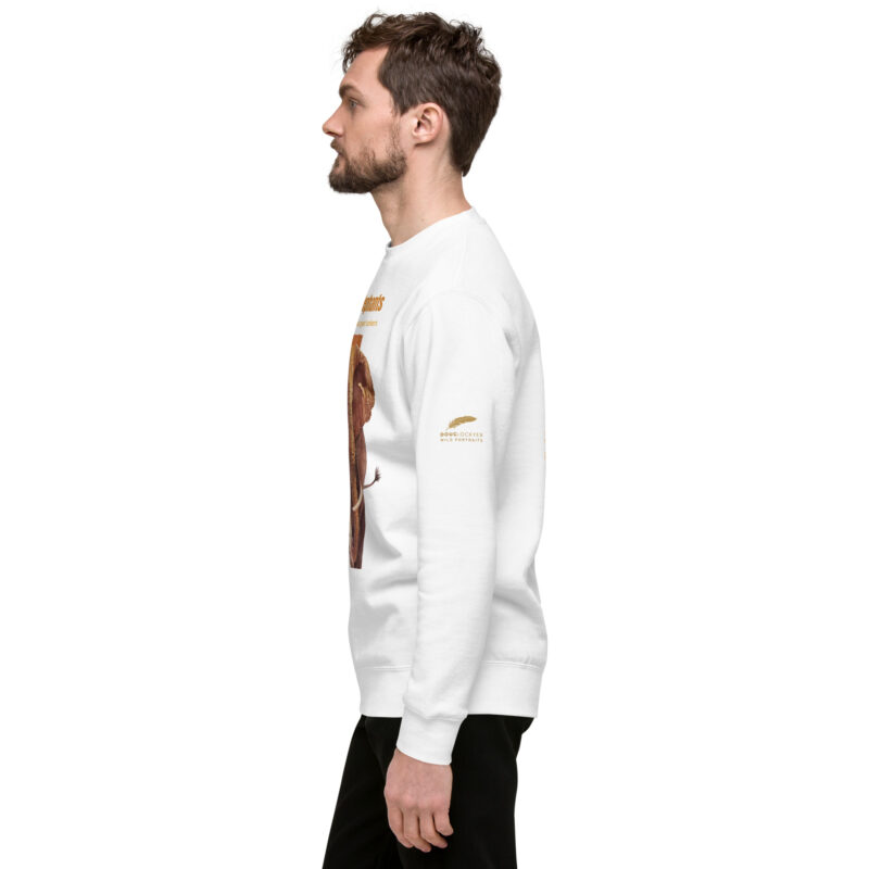 Unisex Premium Sweatshirt, Big Tim, one o fth elast o fthe giant tuskers - Image 20