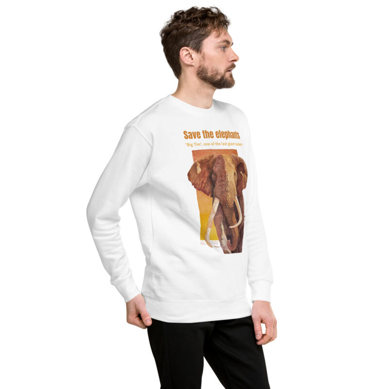 Unisex Premium Sweatshirt, Big Tim, one o fth elast o fthe giant tuskers - Image 24