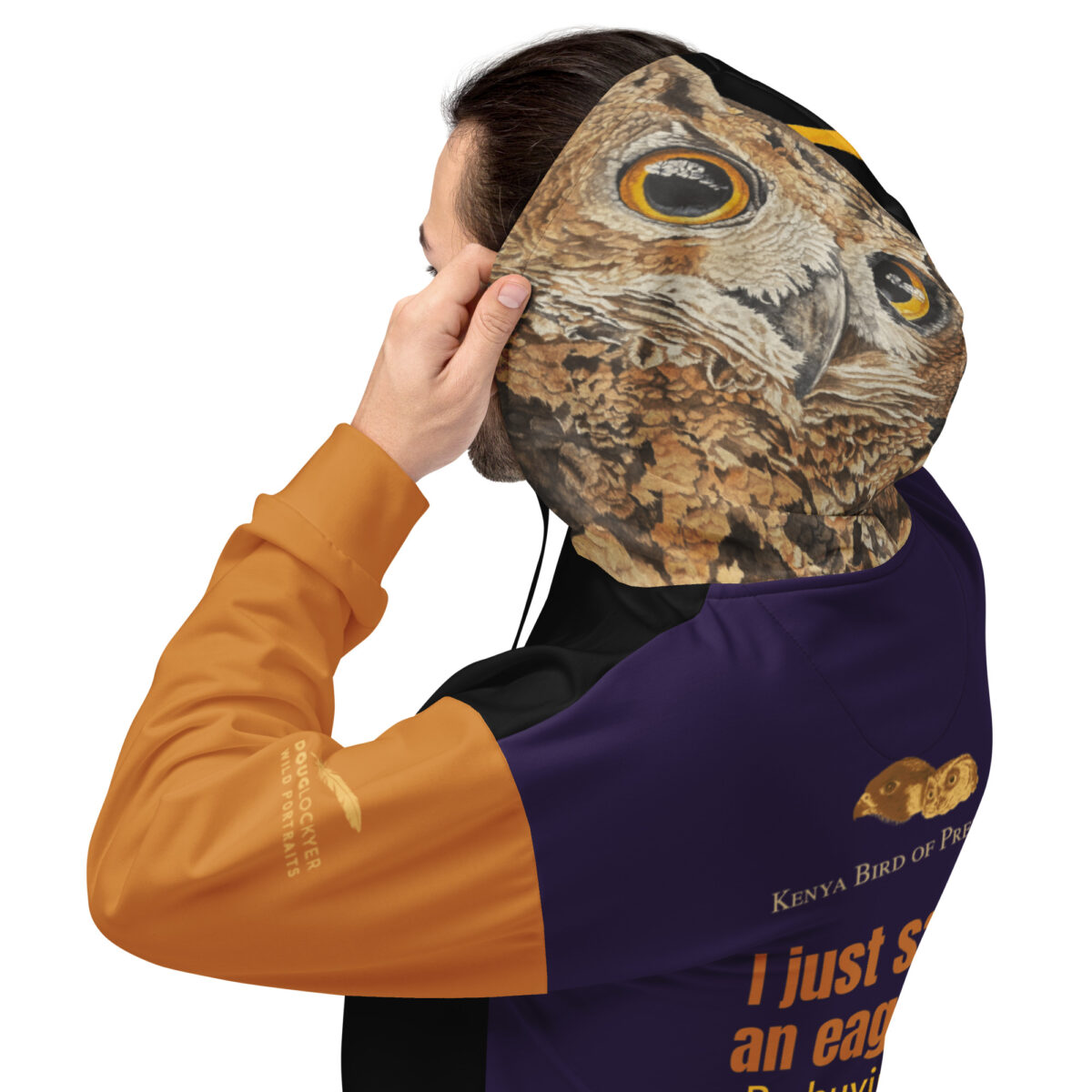 Unisex Hoodie, save the eagle owls - Image 11
