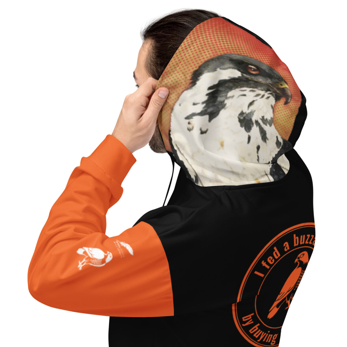 Unisex Allover Print Hoodie, Go Feed a buzzard - Image 5