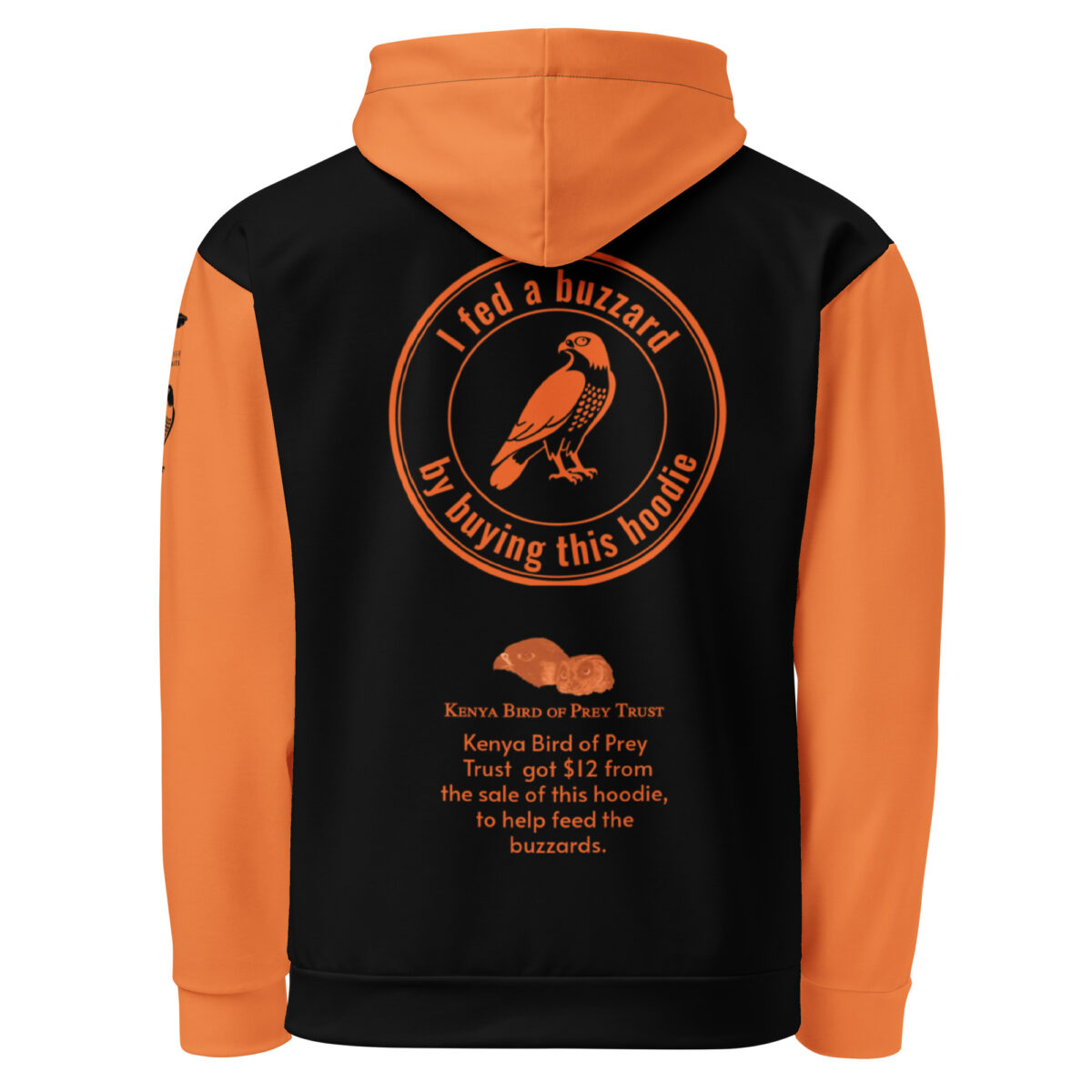 Unisex Allover Print Hoodie, Go feed a buzzard ("Gene", the augur buzzard) - Image 87