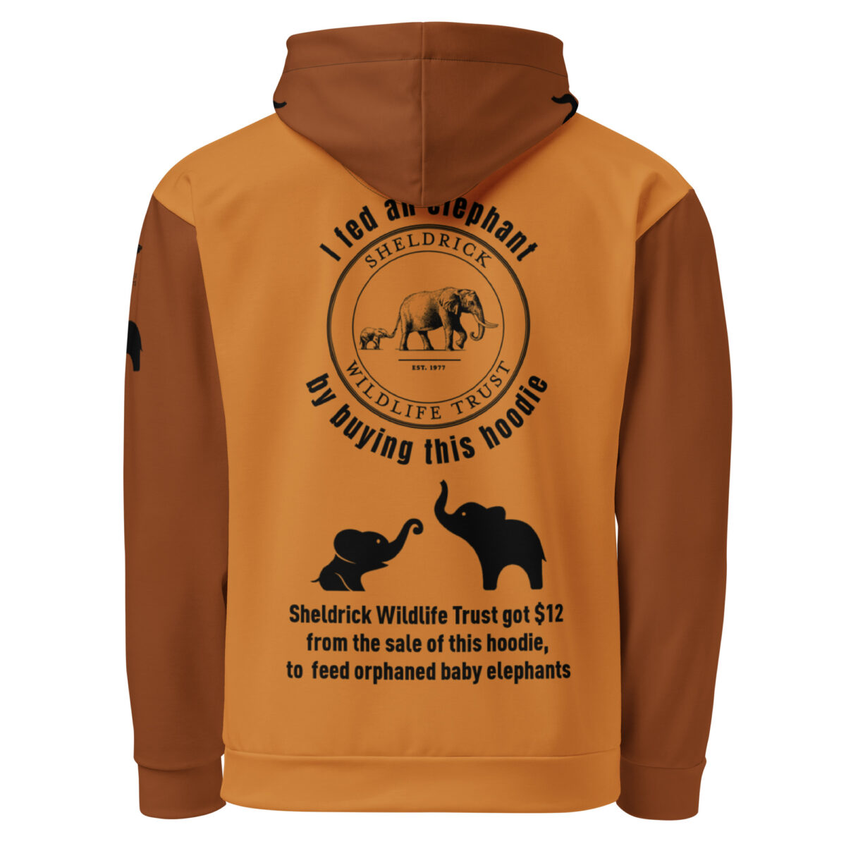 Unisex Allover Print Hoodie, "Tim", last of the giant tuskers - Image 37
