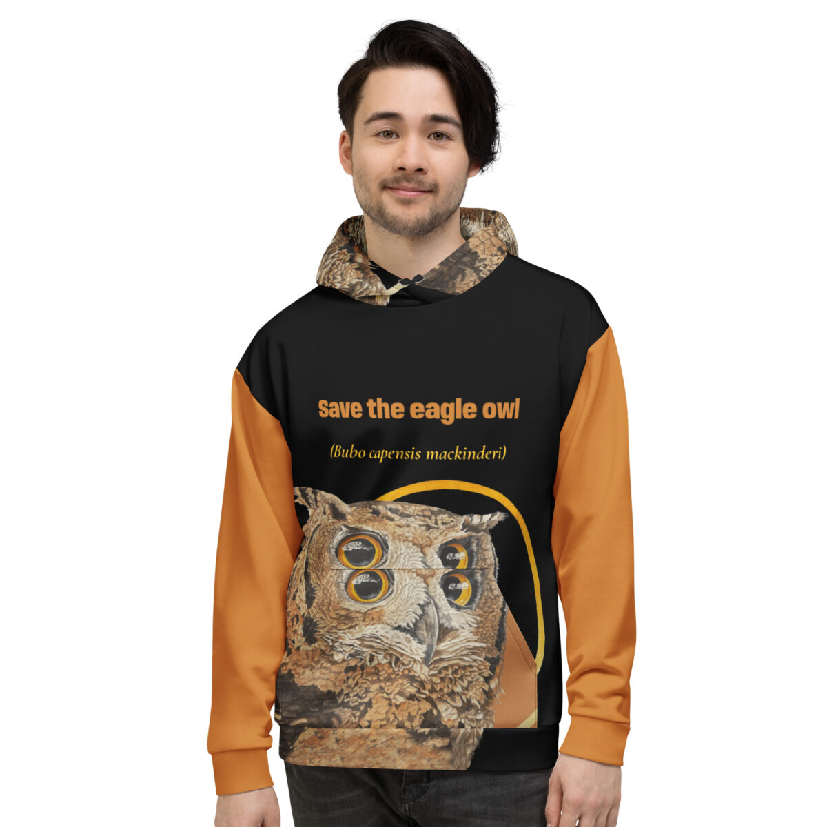 Unisex Hoodie, save the eagle owls - Image 7