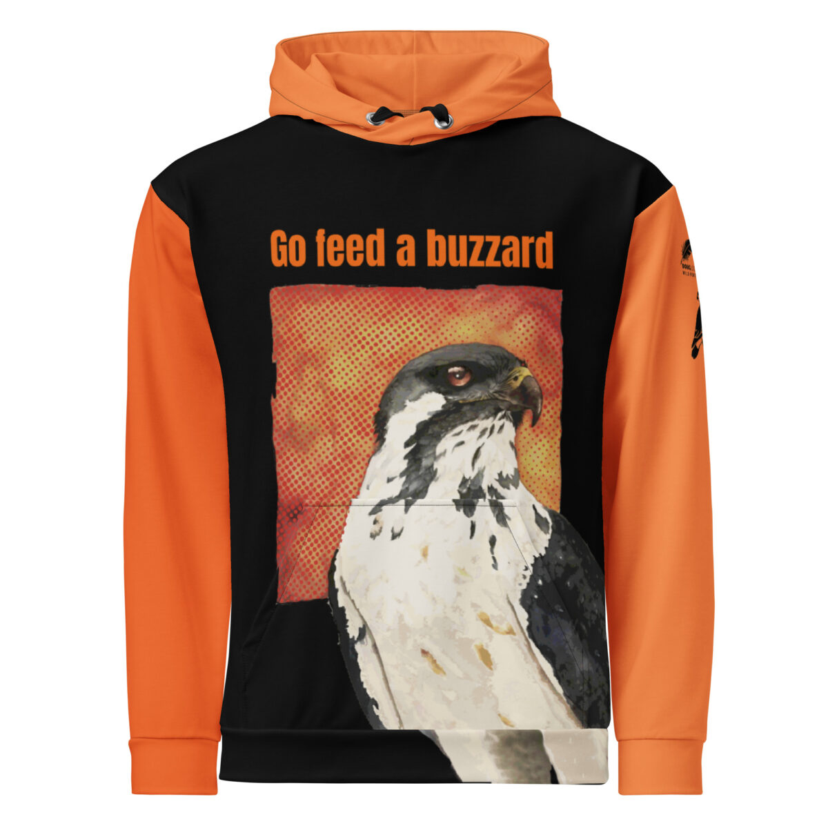 Unisex Allover Print Hoodie, Go feed a buzzard ("Gene", the augur buzzard) - Image 64
