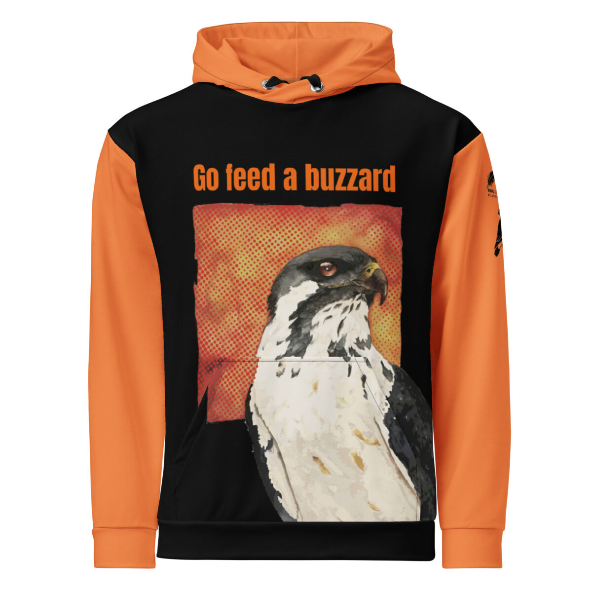 Unisex Allover Print Hoodie, Go feed a buzzard ("Gene", the augur buzzard) - Image 79