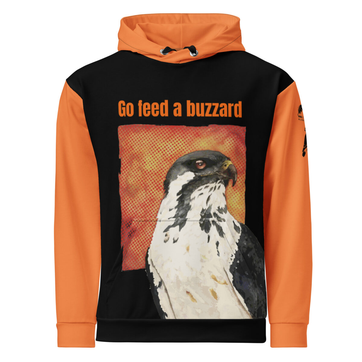 Unisex Allover Print Hoodie, Go feed a buzzard ("Gene", the augur buzzard) - Image 95