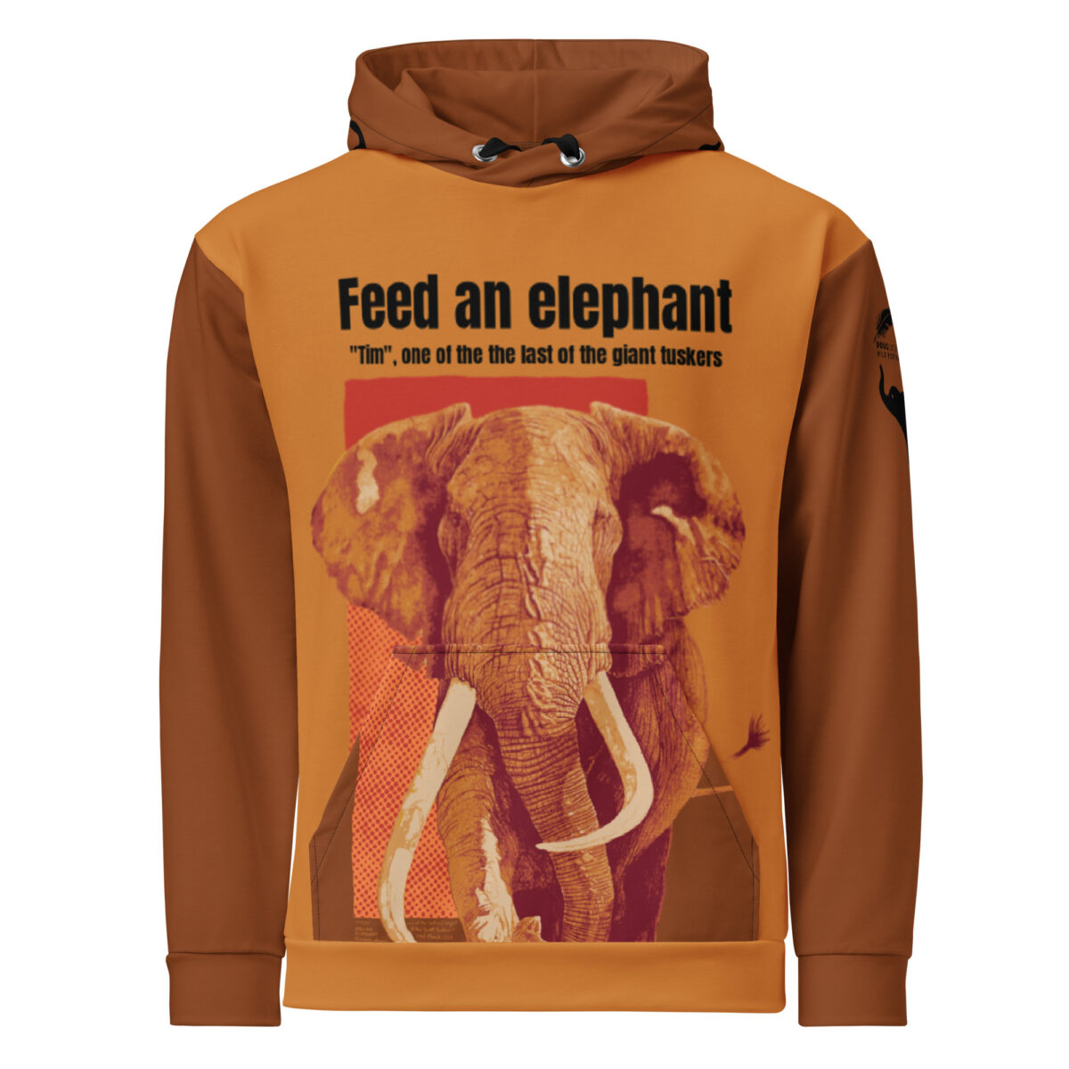Unisex Allover Print Hoodie, "Tim", last of the giant tuskers - Image 17
