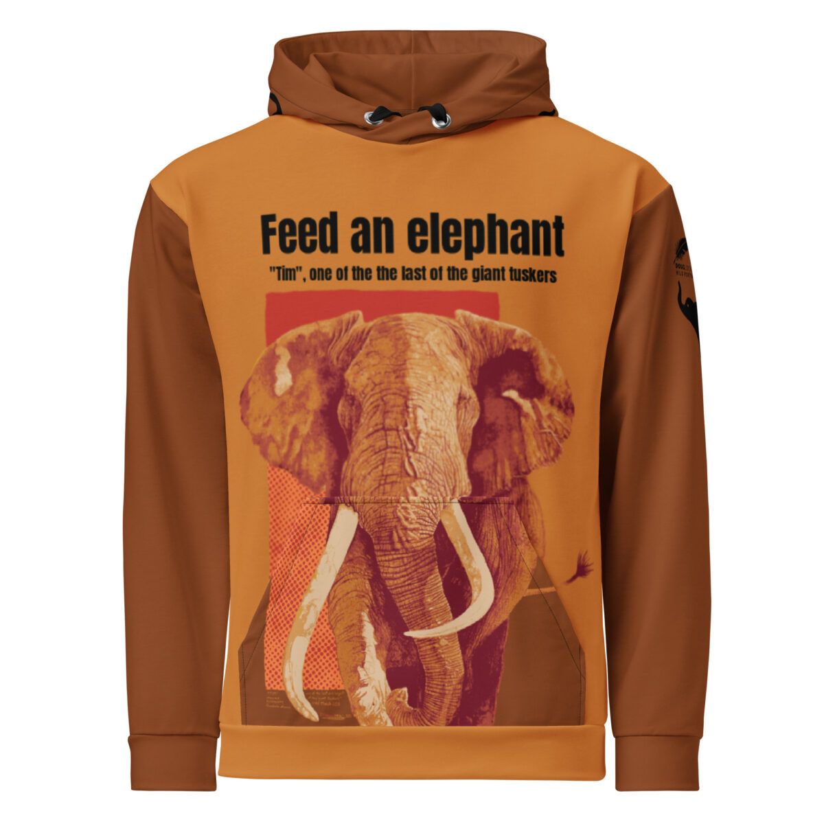 Unisex Allover Print Hoodie, "Tim", last of the giant tuskers - Image 38