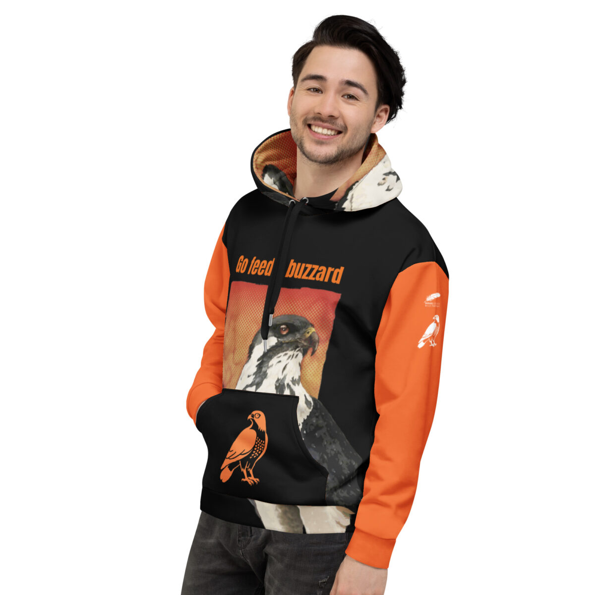 Unisex Allover Print Hoodie, Go Feed a buzzard - Image 6