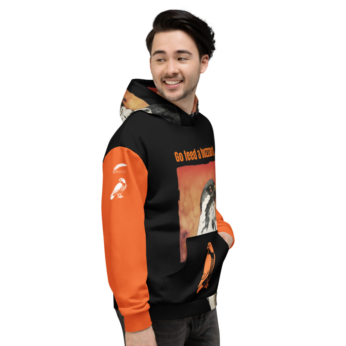 Unisex Allover Print Hoodie, Go Feed a buzzard - Image 7