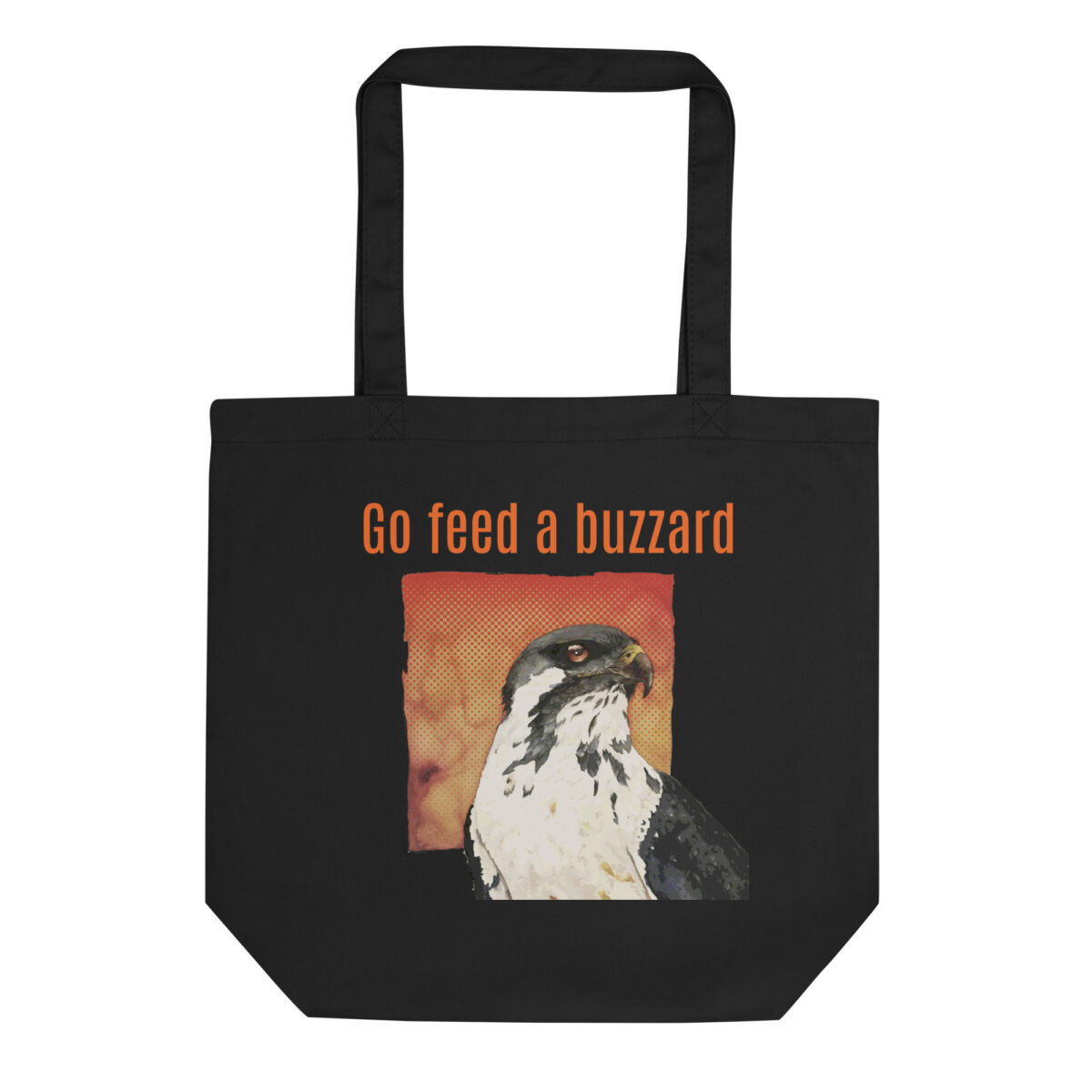 Eco Tote Bag, Feed the buzzards: "Gene"the augur byzzard, (Buteo augur) - Image 5