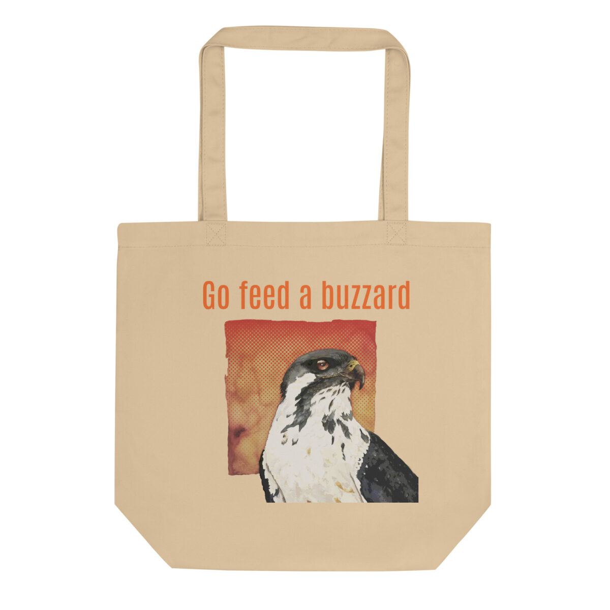 Eco Tote Bag, Feed the buzzards: "Gene"the augur byzzard, (Buteo augur) - Image 6